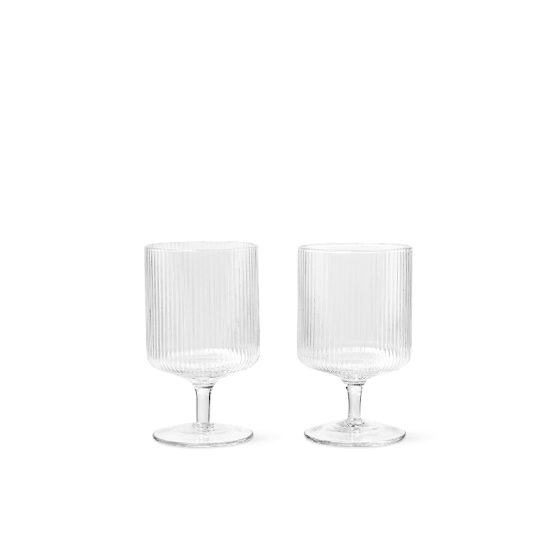 Weinglas - Ripple klar 2er Set von Ferm Living