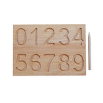 Wooden Story - Zahlenbrett Number Tracing Wood