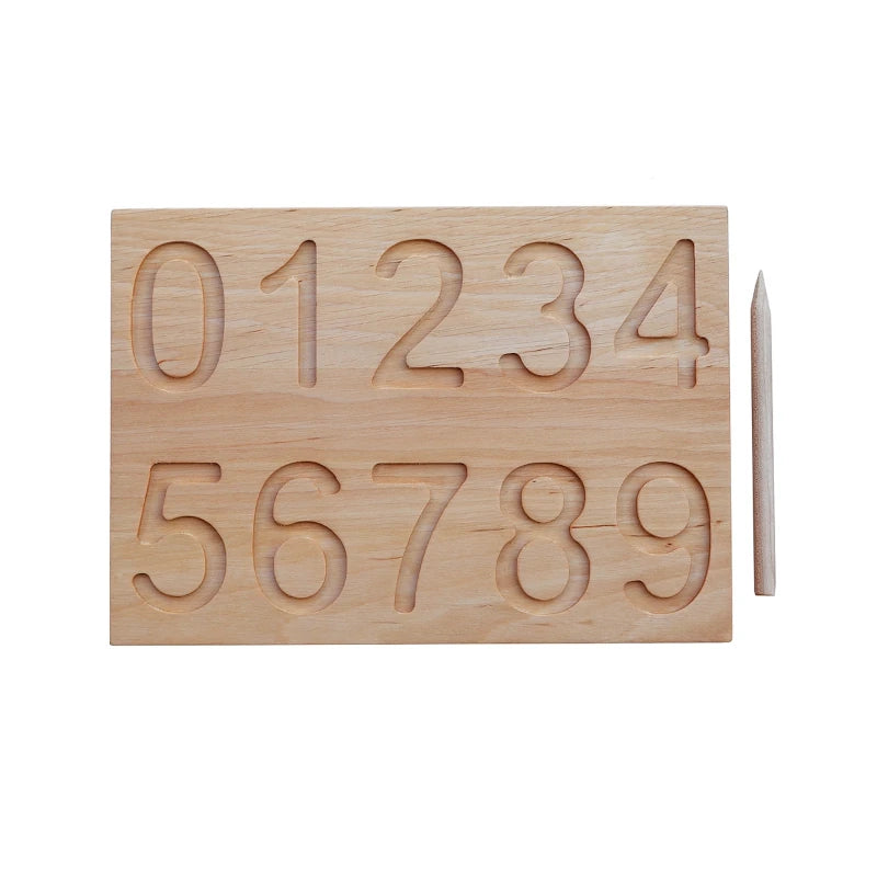 Wooden Story - Zahlenbrett Number Tracing Wood