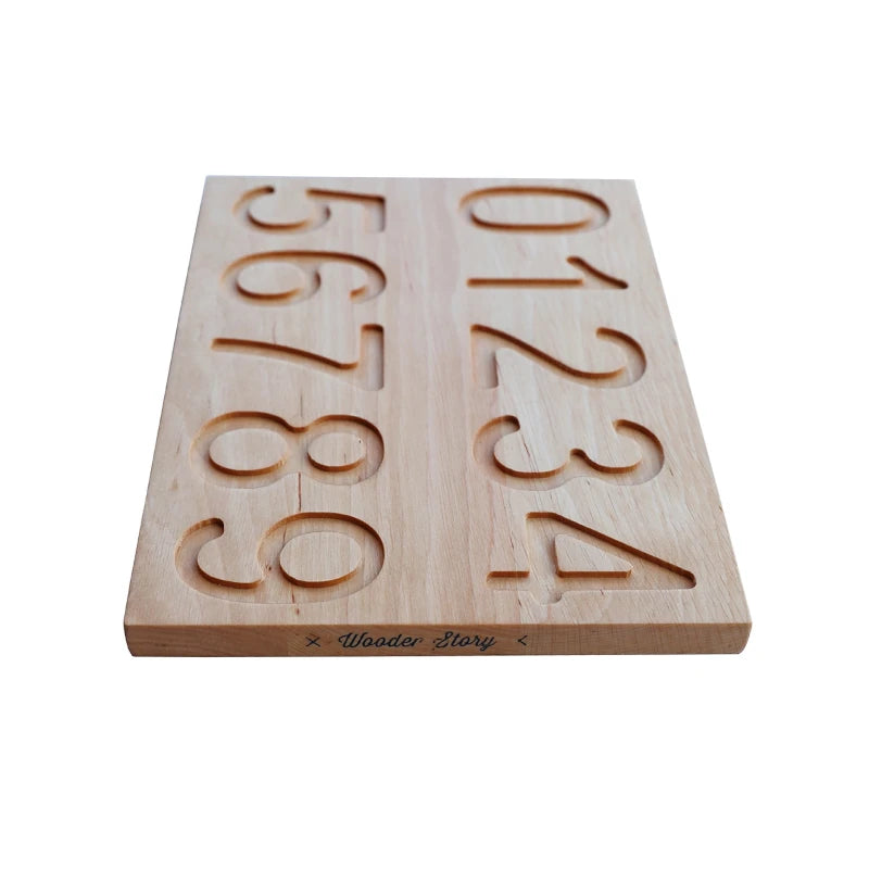 Wooden Story - Zahlenbrett Number Tracing Wood