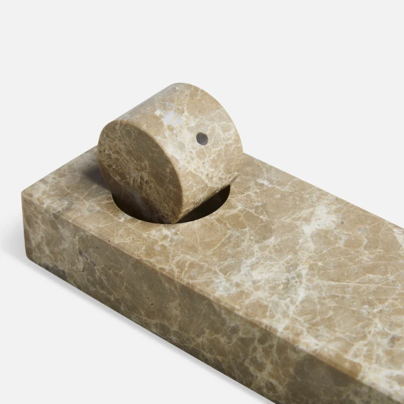 Woud - Incense Holder Monolith light brown
