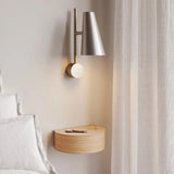 Woud - Wandregal Wallie Oak/grey beige